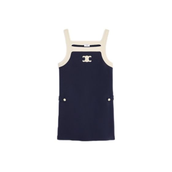 Celine mini Triomphe dress in wool jersey