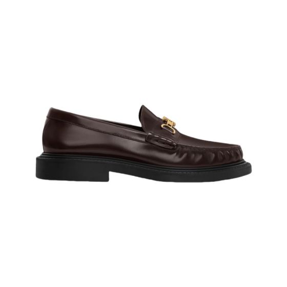 CELINE UNIVERSITÉ TRIOMPHE CHAIN LOAFFER in POLISHED BULL