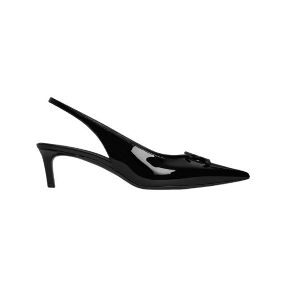 CELINE ALMA TRIOMPHE SLINGBACK in PATENT CALFSKIN