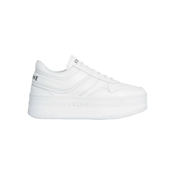 Celine BLOCK SNEAKERS WITH WEDGE OUTSOLE in CALFSKIN