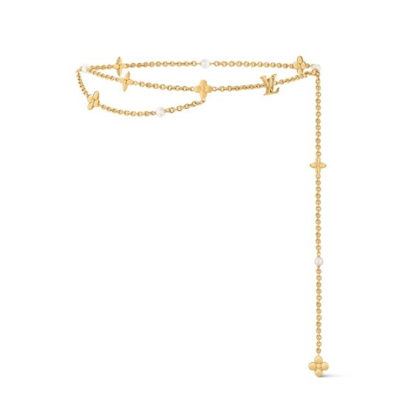 LV Chain Pearl Belt