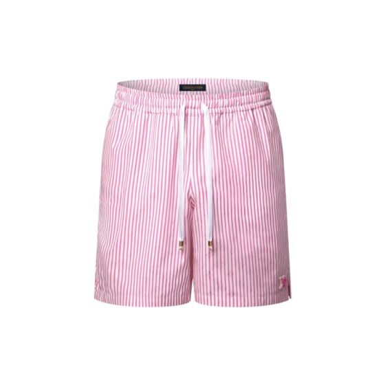 LV Monogram Striped Casual Shorts