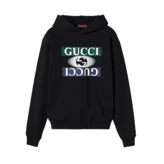 Gucci Cotton jersey hooded sweatshirt