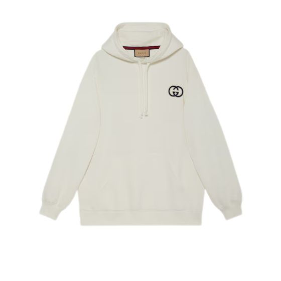 Gucci Cotton jersey hooded sweatshirt