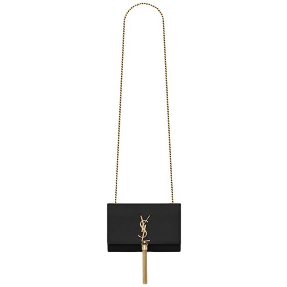 YSL KATE SMALL TASSEL IN GRAIN DE POUDRE EMBOSSED LEATHER