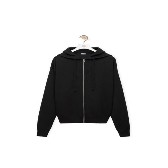LOEWE Anagram zip-up hoodie in wool
