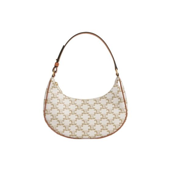 Celine AVA BAG IN TRIOMPHE CANVAS AND CALFSKIN
