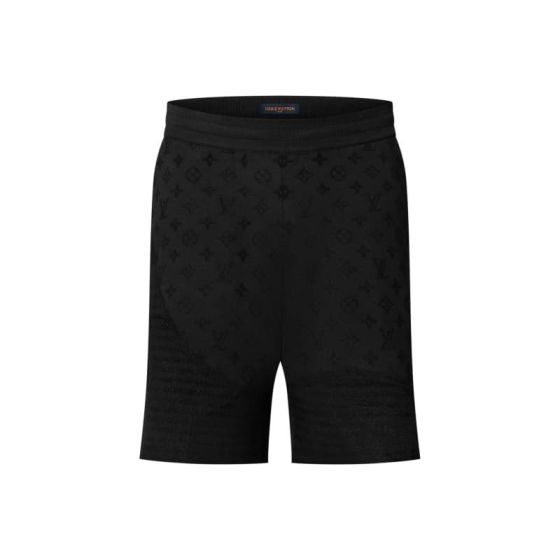LV Graphic Jacquard Knitted Shorts