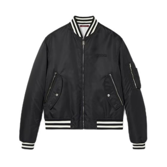 Gucci Reversible nylon bomber jacket