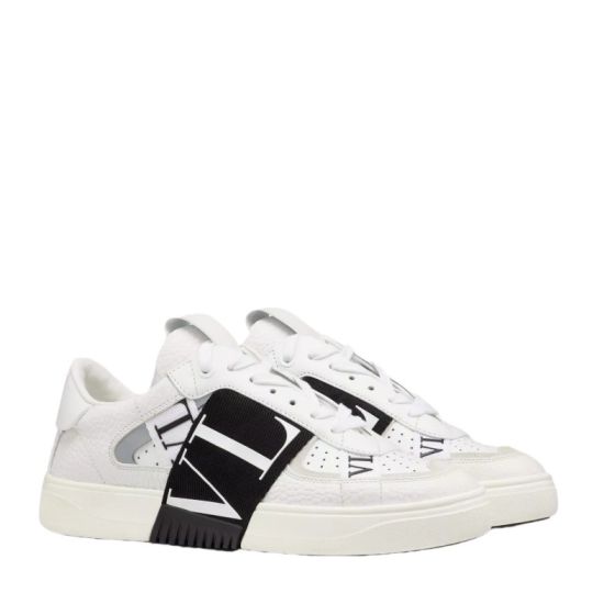 Valentino VL7N SNEAKER IN BANDED CALFSKIN LEATHER