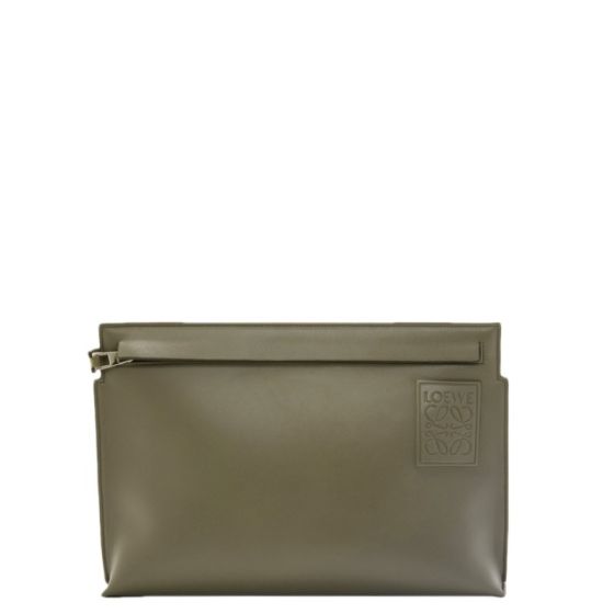 LOEWE T Pouch in satin calfskin