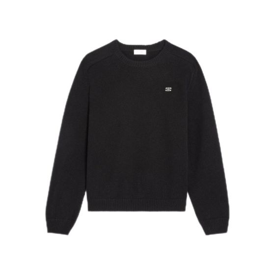 Celine triomphe crew neck sweater in wool and cashmere