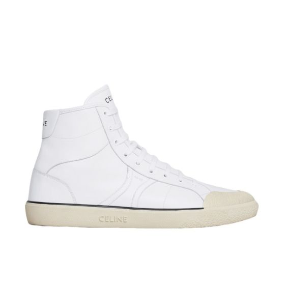 CELINE ALAN AS-02 MID LOW LACE-UP SNEAKER in CALFSKIN