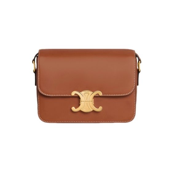 Celine TEEN TRIOMPHE BAG IN NATURAL CALFSKIN