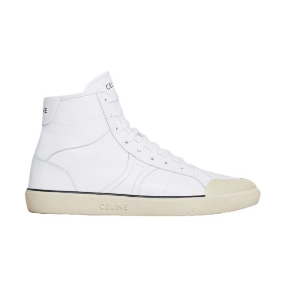 CELINE ALAN AS-02 MID LOW LACE-UP SNEAKER in CALFSKIN