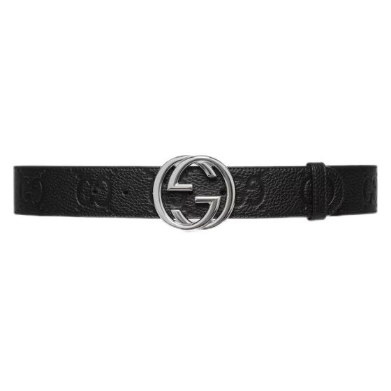 Gucci Wide belt with Interlocking G buckle