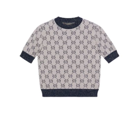 Gucci GG lamé jacquard top