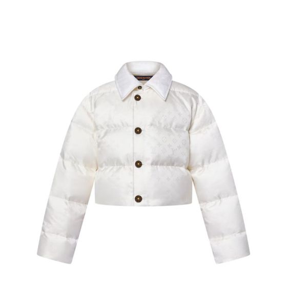 LV Cropped Monogram Puffer Jacket