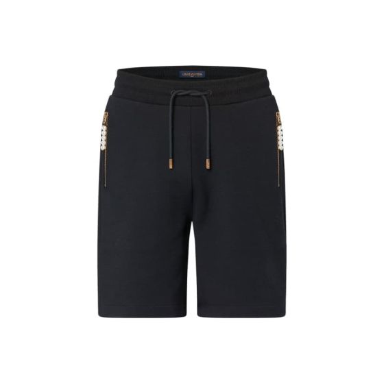 LV Embroidered Jersey Shorts
