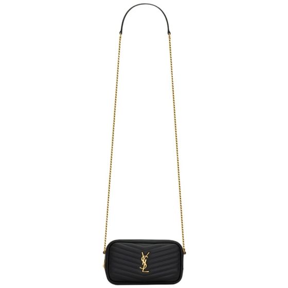 YSL MINI LOU in quilted leather