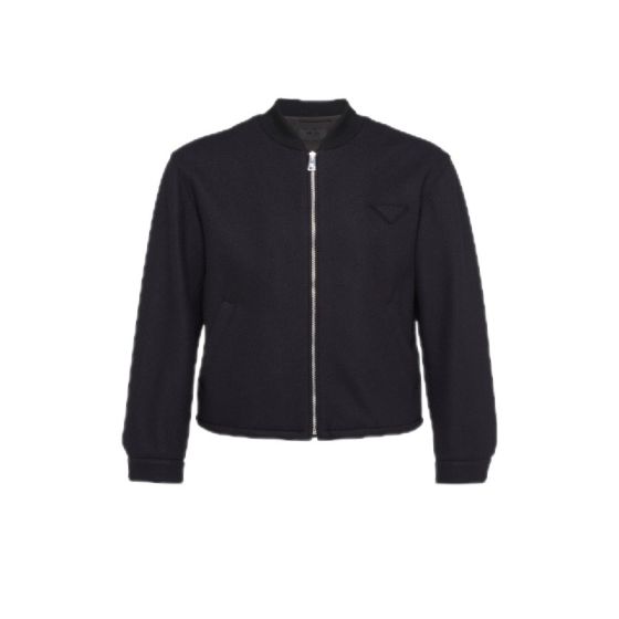 Prada Wool and cashmere blouson jacket