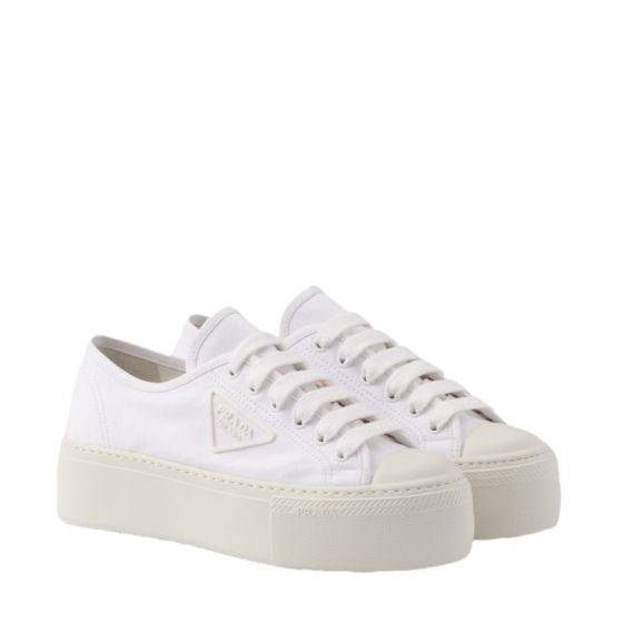 Prada Laced fabric sneakers