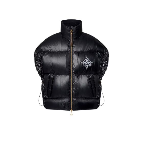 LV Drawstring Detail Technical Puffer Gilet 