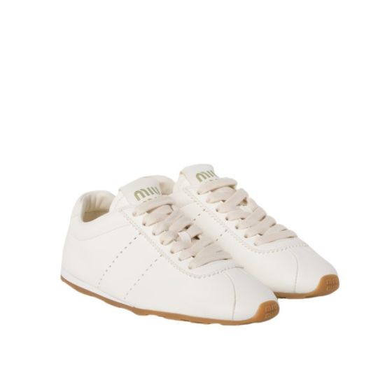 MIU MIU Plume nappa leather sneakers
