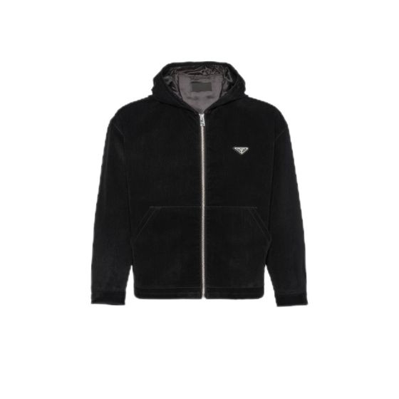 Prada Cotton velvet blouson jacket