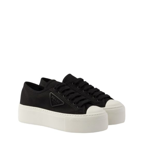 Prada Laced fabric sneakers