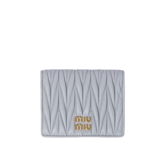 MIU MIU Small matelassé nappa leather wallet