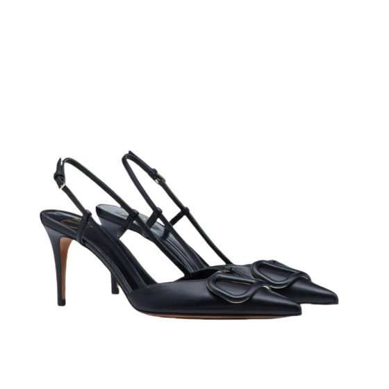 Valentino VLOGO SIGNATURE CALFSKIN SLINGBACK PUMP