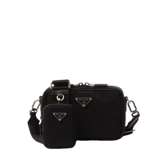 Prada Brique Re-Nylon and Saffiano leather bag