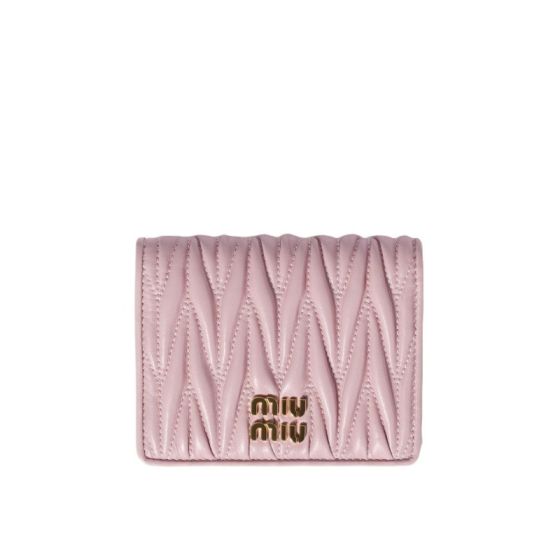 MIU MIU Small matelassé nappa leather wallet
