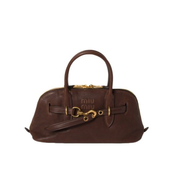 MIU MIU Aventure nappa leather top-handle bag
