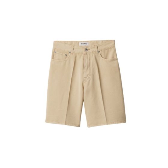 MIU MIU Light denim bermudas