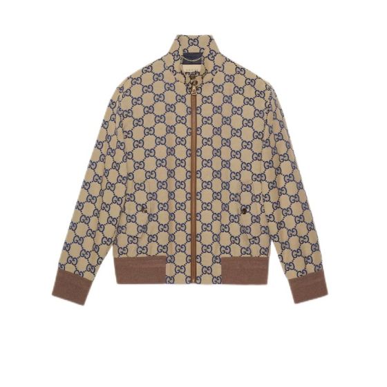 Gucci Maxi GG canvas zip jacket