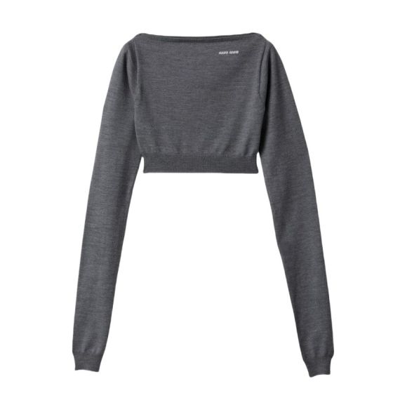 MIU MIU Wool boat-neck sweater