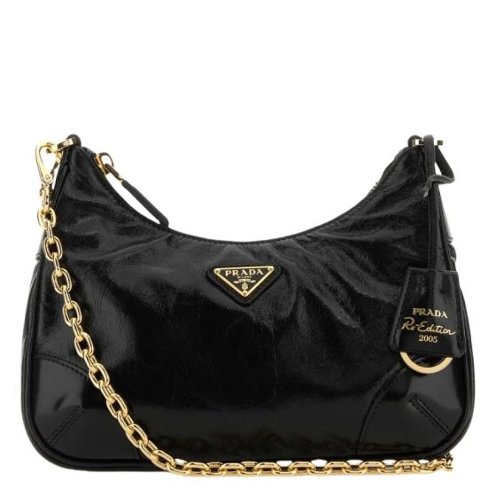 Prada Re-Edition naplak patent leather mini-bag
