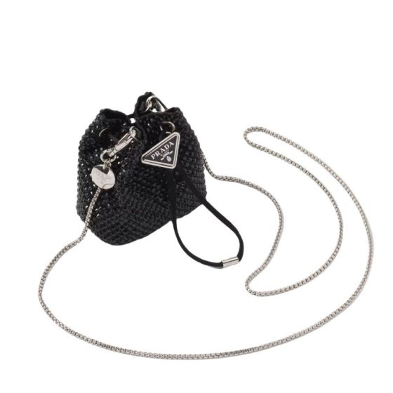 Prada Satin mini-pouch with crystals