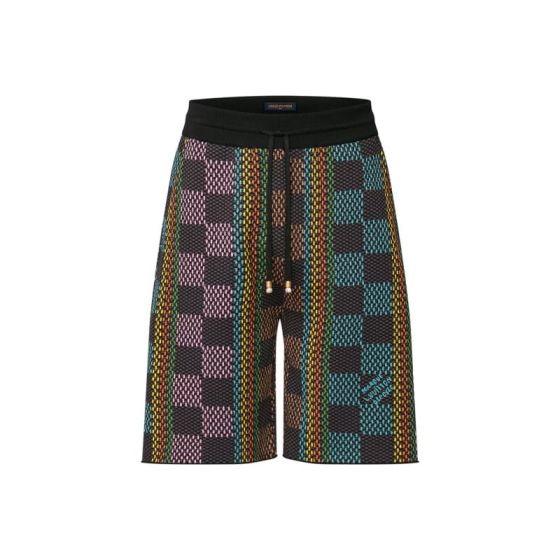 LV Damier Cotton Knit Shorts