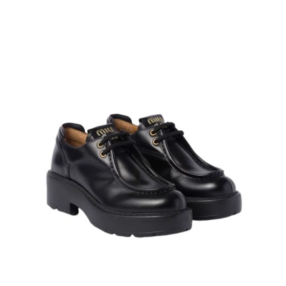 MIU MIU Leather lace-up shoes