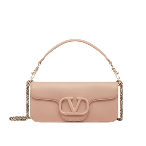 VALENTINO GARAVANI LOCÒ CALFSKIN SHOULDER BAG