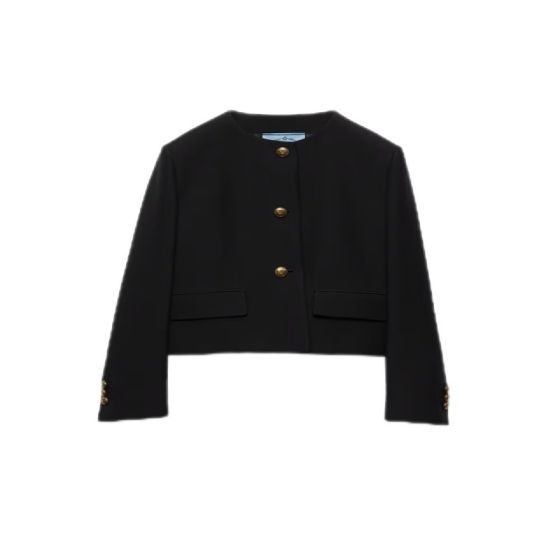 Prada Single-breasted tricotine jacket