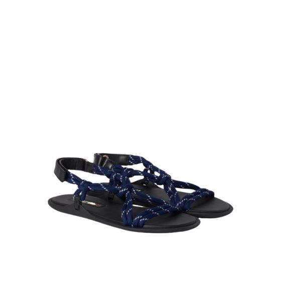 MIU MIU Riviere cord and leather sandals