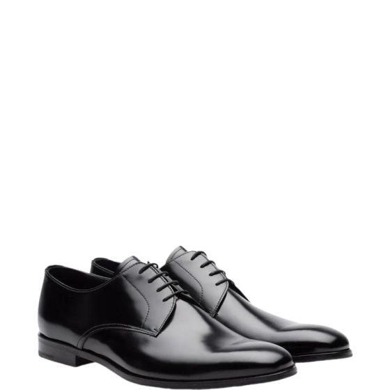 Prada Brushed leather derby shoes