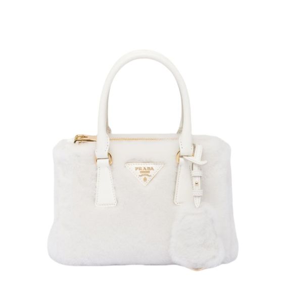 Prada Galleria shearling mini-bag