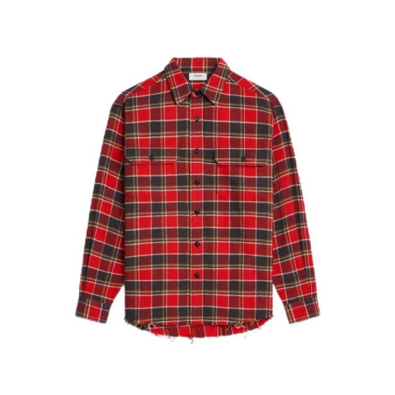 Celine loose shirt in checked cotton
