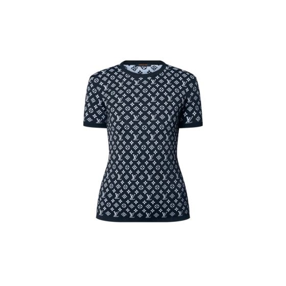 LV Monogram Jacquard Knit Top