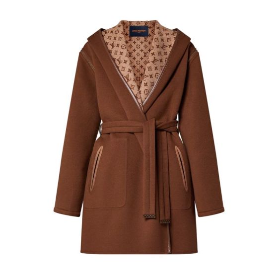 LV Reversible Zip-Off Wrap Coat